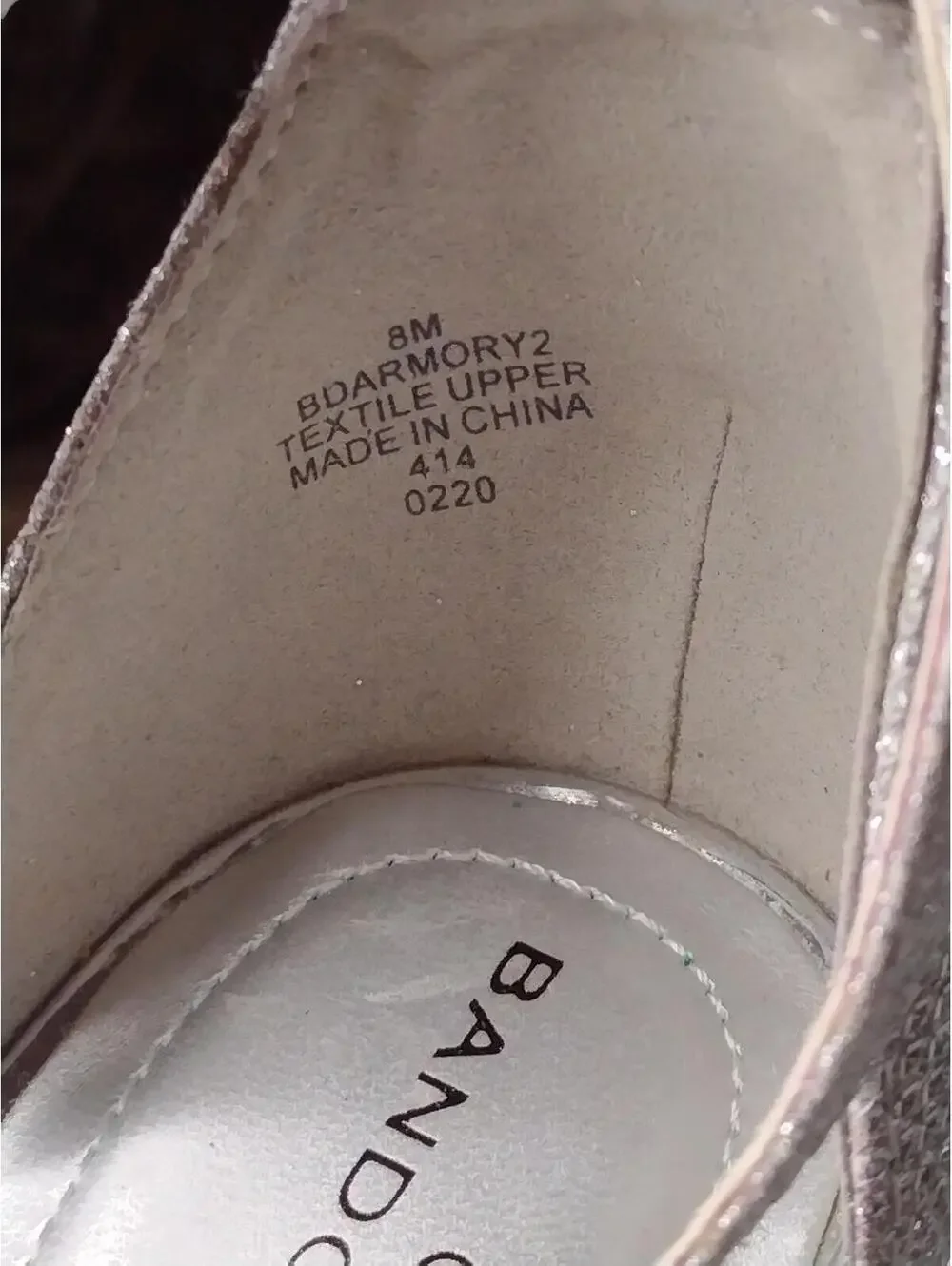 NWOT Bandolino Women's Silver/3
